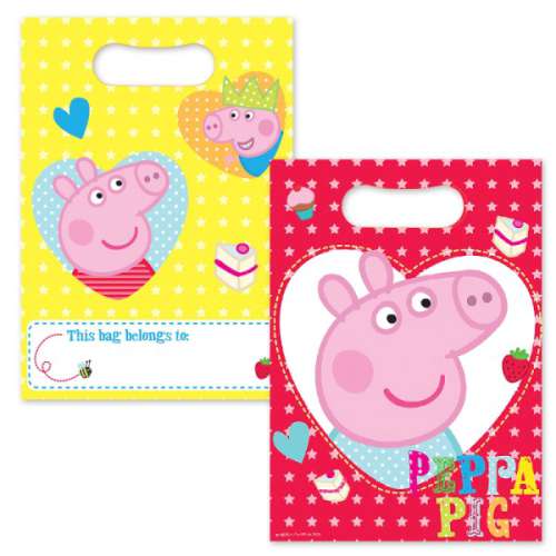 Peppa Pig Loot Bags - Click Image to Close